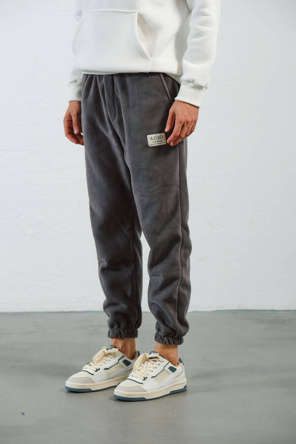 Men's Anthracite Fleece Oversize Sweatpants - 9