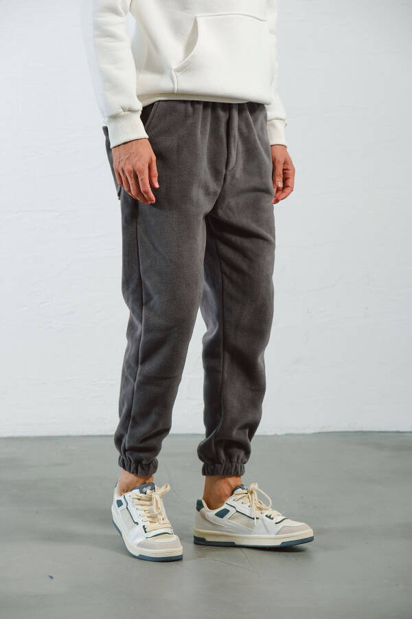 Men's Anthracite Fleece Oversize Sweatpants - 10