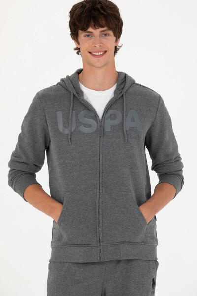 Men's Anthracite Melange Sweatshirt - 1