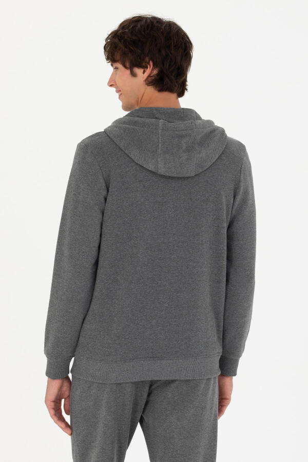 Men's Anthracite Melange Sweatshirt - 5