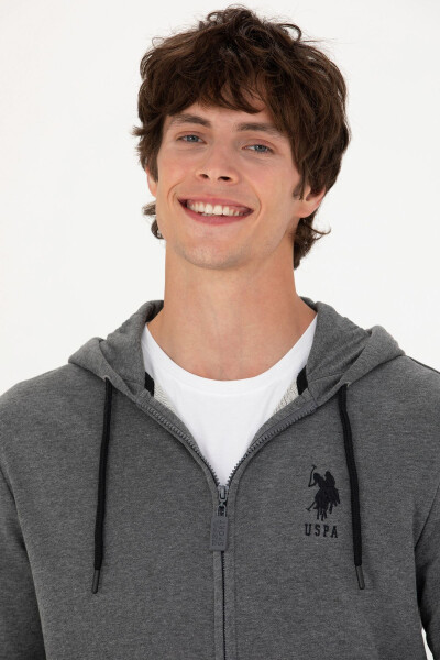Men's Anthracite Melange Sweatshirt (50269401-VR081) - U.S. POLO ASSN. (1)