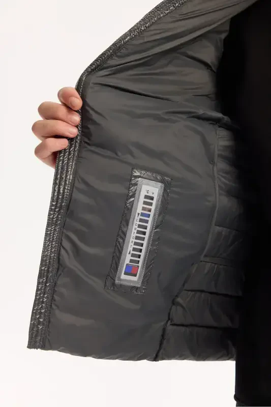 Men's Anthracite Puffer Jacket - 5