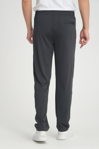 Men's Anthracite Relaxed Fit Straight Leg Sweatpants - 4