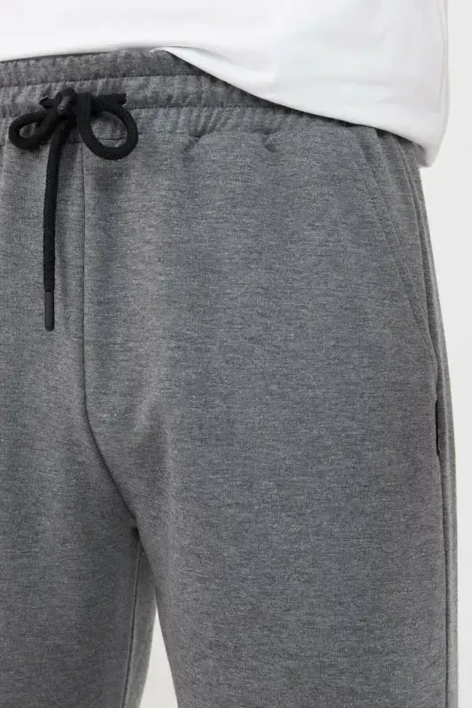 Men's Anthracite Straight Leg Relaxed Fit Sweatpants-ANTHRACITE - 4