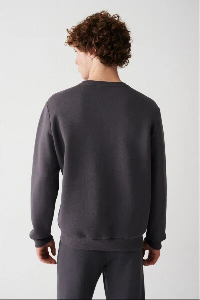 Men's Anthracite Unisex Sweatshirt - 4