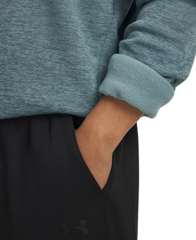 Men's Armour Fleece Twist Quarter-Zipper Sweatshirt - Jasper Blue/Black - 2