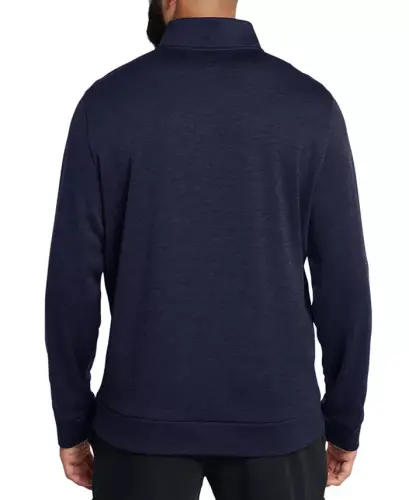 Men's Armour Fleece Twist Quarter-Zipper Sweatshirt - Midnight Navy/Black - 3