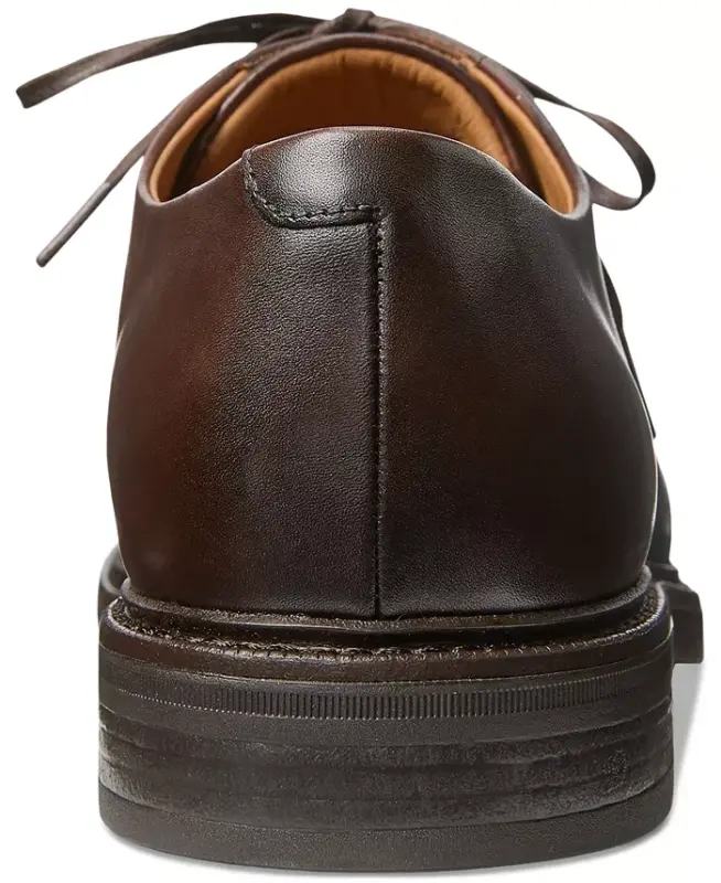 Men's Asher Leather Cap-Toe Dress Shoe-Polo Brown - 2