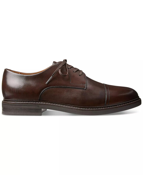 Men's Asher Leather Cap-Toe Dress Shoe Polo Brown - 3