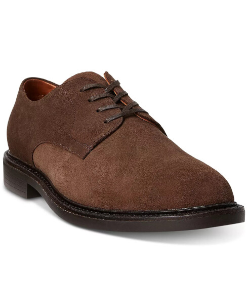 Men's Asher Suede Lace-Up Derby Dress Shoes Polo Tan - 1