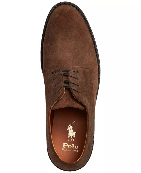 Men's Asher Suede Lace-Up Derby Dress Shoes Polo Tan - 4