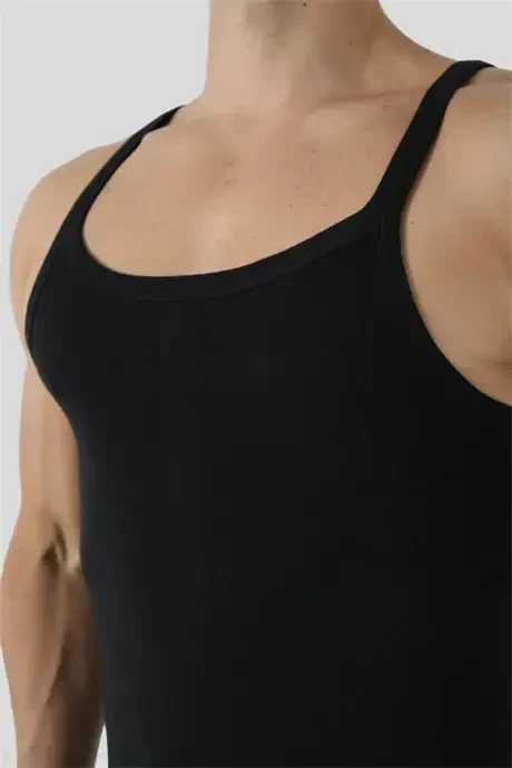 Men's Assorted Colors Thin Strap Tank Top 3-Pack - BÜYÜKBEDENIZ