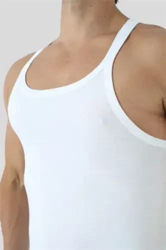 Men's Assorted Colors Thin Strap Tank Top 3-Pack - BÜYÜKBEDENIZ (1)