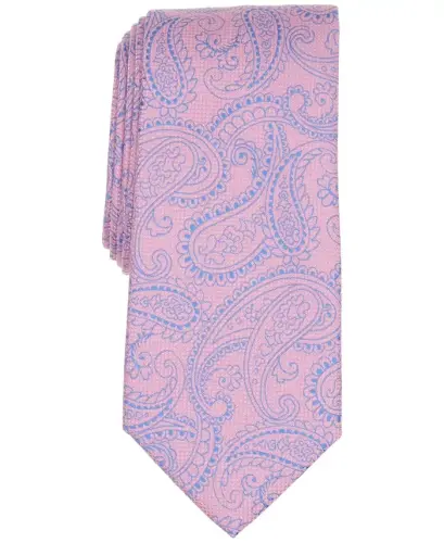 Men's Athleas Paisley Tie, Exclusively at Modazone - Light Pink 