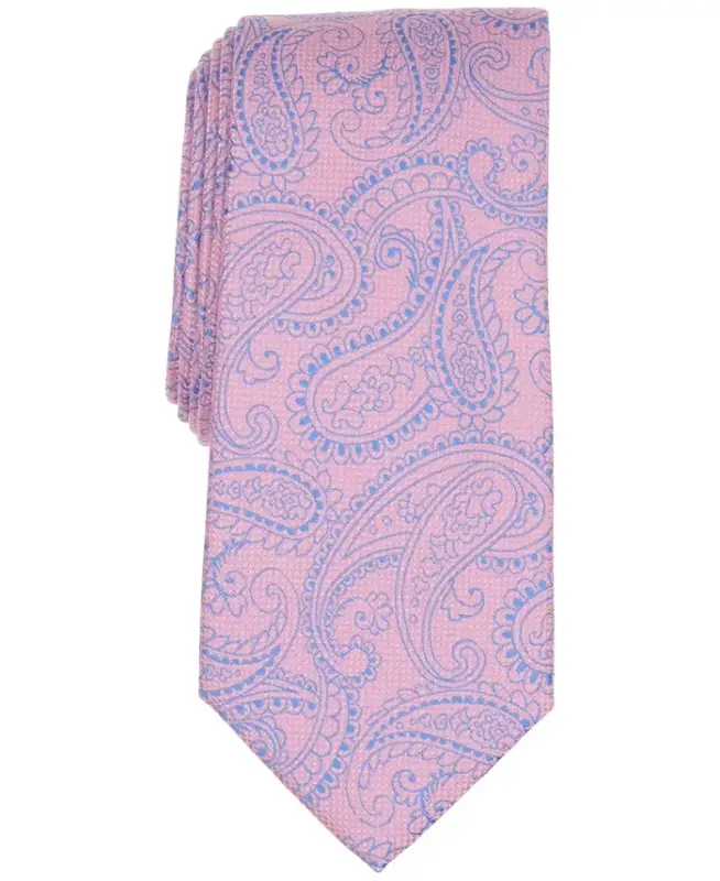 Men's Athleas Paisley Tie, Exclusively at Modazone - Light Pink - CLUB ROOM
