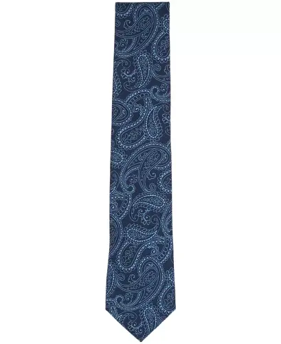 Men's Athleas Paisley Tie, Exclusively at Modazone - True Navy - CLUB ROOM (1)