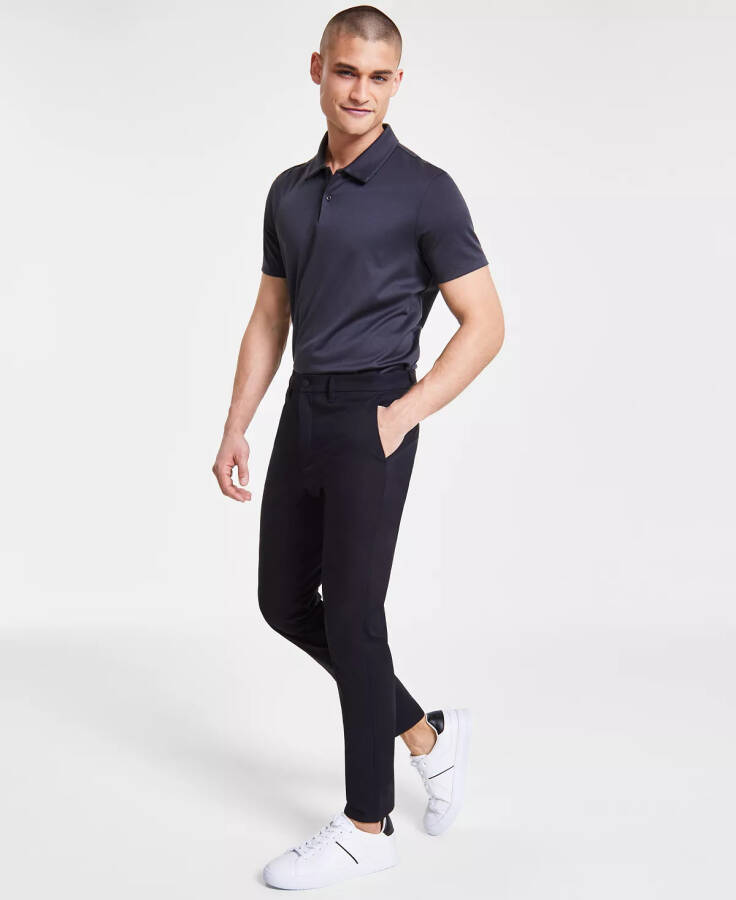 Men's Athletic Slim-Fit Stretch Chinos Black Beauty - 4