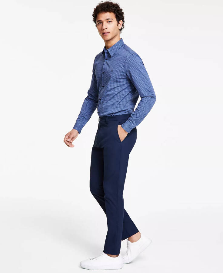 Men's Athletic Slim-Fit Stretch Chinos Dark Sapphire - 4