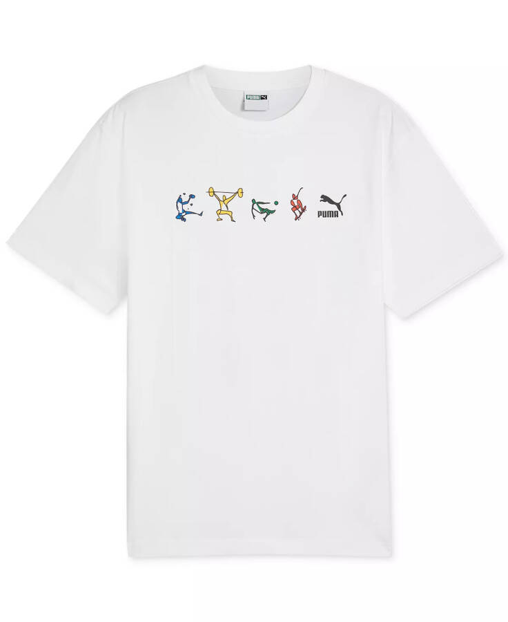 Men's Athletics Short-Sleeve Graphic T-Shirt Puma White - 1