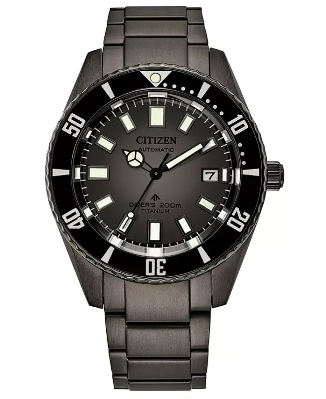 Men's Automatic Promaster Black Titanium Bracelet Watch 42mm-Black - 1
