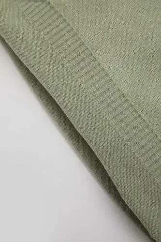 Men's Baby Bike Collar Basic Plain Knit Sweater A5036a524au-Green - 3