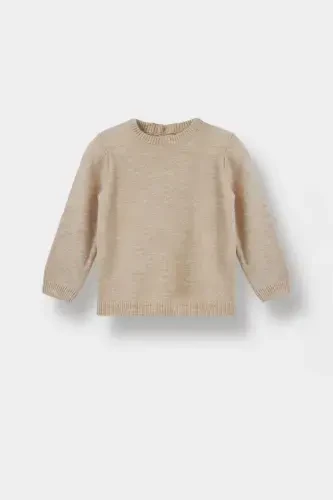 Men's Baby Crew Neck Sweater A5036a523au-Beige - 1