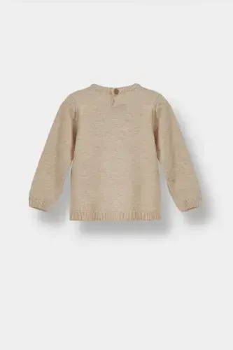 Men's Baby Crew Neck Sweater A5036a523au-Beige - 3