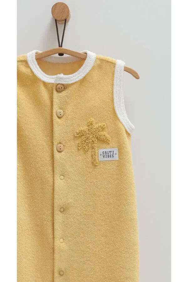 MEN'S BABY JUMPSUIT %100 COTTON PALM PATTERNED 2025 - 3