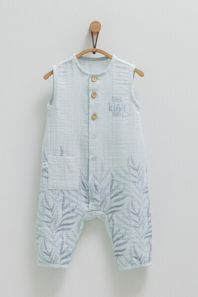 MEN'S BABY JUMPSUIT 100% COTTON WITH POCKET DETAIL 2025 SUMMER SEASON - CARAMELL