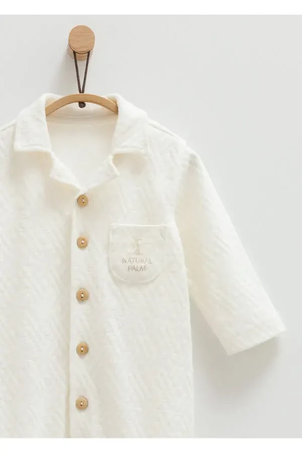 MEN'S BABY JUMPSUIT %100 ORGANIC COTTON (1-3 , 3-6 A - 2