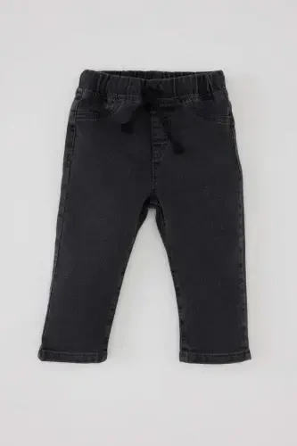 Men's Baby Straight Leg Jean Basic Pants B6733a524sp-Anthracite - 1