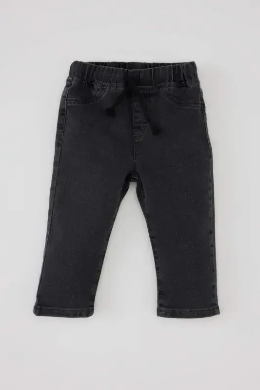 Men's Baby Straight Leg Jean Basic Pants B6733a524sp-Anthracite - 1