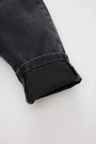 Men's Baby Straight Leg Jean Basic Pants B6733a524sp-Anthracite - 3