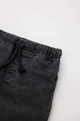 Men's Baby Straight Leg Jean Basic Pants B6733a524sp-Anthracite - 2
