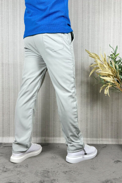 Men's Baggy Adjustable Cuff Grey Jogger Pants - 13