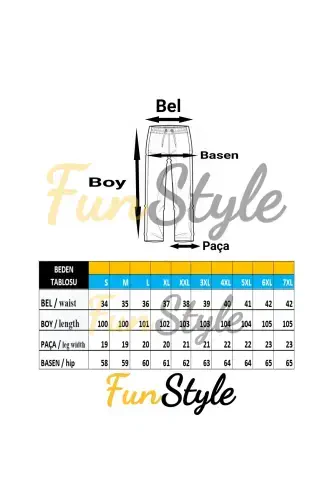 Men's Baggy Wide Leg Sweatpants-Navy Blue - 4