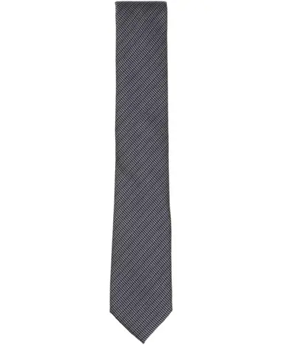 Men's Balaton Textured Stripe Tie, Exclusively at Modazone - Onyx - ALFANI (1)