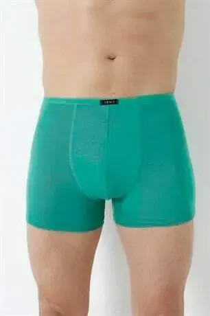 Men's Bamboo Boxer Briefs Green Elastic Waist 5-Pack - 12