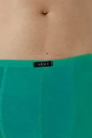 Men's Bamboo Boxer Briefs Green Elastic Waist 5-Pack - 5