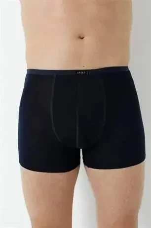 Men's Bamboo Boxer Navy Thin Waist Elastic 5-Pack - 7