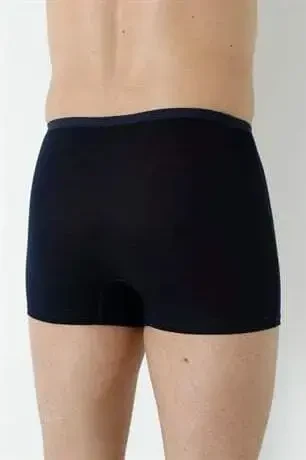 Men's Bamboo Boxer Navy Thin Waist Elastic 5-Pack - 9