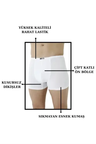 Men's Bamboo Boxer Saks Thin Waist Elastic 5-Pack - 2
