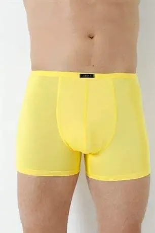Men's Bamboo Boxer Shorts in Yellow, Thin Waistband, 5-Pack - 14