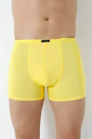 Men's Bamboo Boxer Shorts in Yellow, Thin Waistband, 5-Pack - 4