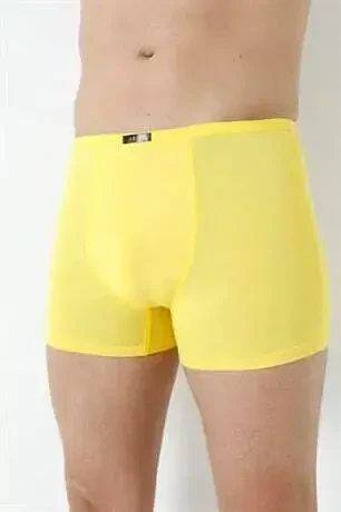 Men's Bamboo Boxer Shorts in Yellow, Thin Waistband, 5-Pack - 6