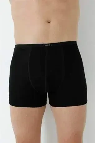 Men's Bamboo Boxers Black Thin Waist Elastic 5 Pack - 4