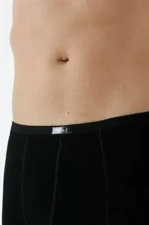 Men's Bamboo Boxers Black Thin Waist Elastic 5 Pack - 5