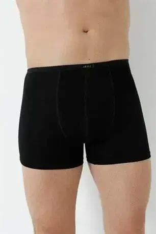 Men's Bamboo Boxers Black Thin Waist Elastic 5 Pack - 7