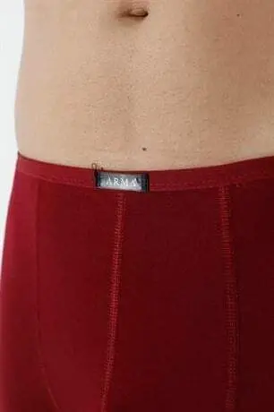 Men's Bamboo Boxers Burgundy Slim Waist Elastic 5-Pack - 5