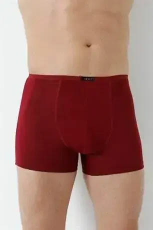 Men's Bamboo Boxers Burgundy Slim Waist Elastic 5-Pack - 7